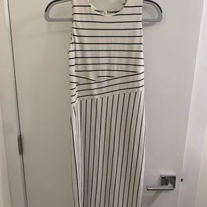 Navy and white striped Ann Taylor Dress
